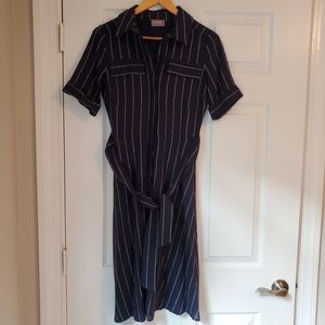 OASIS Navy Shirt Dress